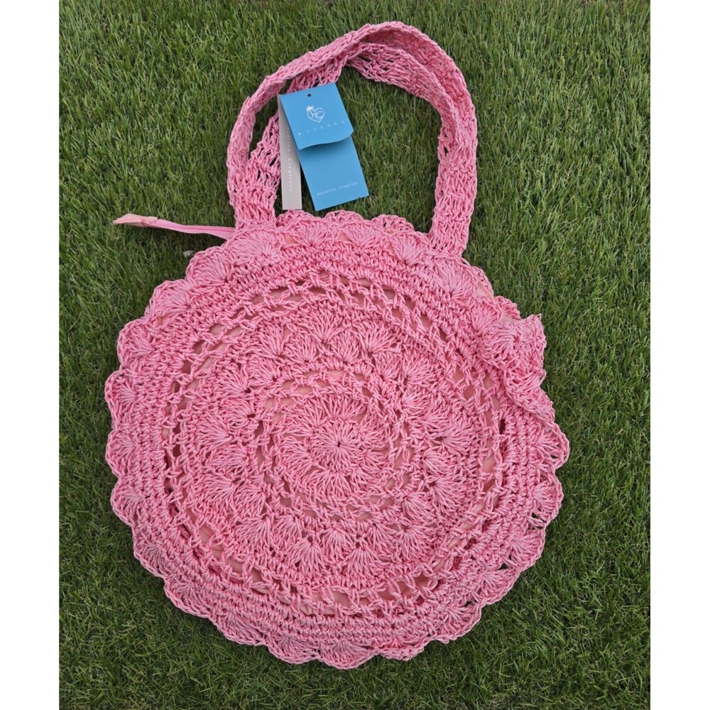 Kiss Sea Shoreline Collection Pink Hobo Tote Purse Zip Close NWT